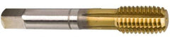 Guhring - M8x1.25 Metric Coarse 6HX Modified Bottoming Thread Forming Tap - Cobalt, TiN Finish, 2.72" OAL, 0.532" Thread Length, Right Hand Thread, Series 3939 - Benchmark Tooling