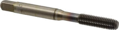 Guhring - 1/4-28 UNF 2BX Modified Bottoming Thread Forming Tap - Cobalt, TiCN Finish, 2-1/2" OAL, 0.374" Thread Length, Right Hand Thread, Series 3944 - Benchmark Tooling