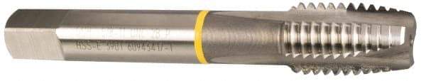 Guhring - 7/8-14 UNF, 4 Flute, Bright Finish, Cobalt Spiral Point Tap - Plug Chamfer, Right Hand Thread, 4-11/16" OAL, 0.697" Shank Diam, 2B Class of Fit, Series 3902 - Exact Industrial Supply