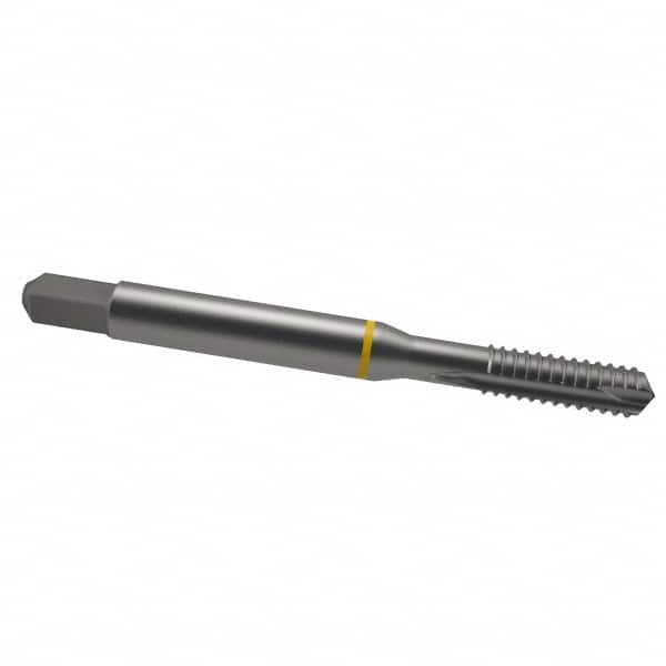 Guhring - 1/4-20 UNC, 3 Flute, Bright Finish, Cobalt Spiral Point Tap - Plug Chamfer, Right Hand Thread, 2-1/2" OAL, 0.63" Thread Length, 0.255" Shank Diam, 2B Class of Fit, Series 3901 - Exact Industrial Supply