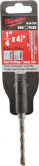 Milwaukee Tool - 1/4" Diam, SDS-Plus Shank, Carbide-Tipped Rotary & Hammer Drill Bit - Benchmark Tooling
