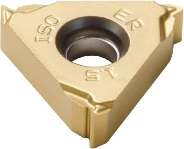 Seco - 16ER External Right Hand ISO Laydown Threading Insert - Grade CP500, TiAlN/TiN Coated Carbide - Benchmark Tooling