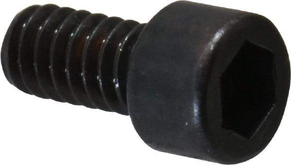 Made in USA - #2-56 UNC Hex Socket Drive, Socket Cap Screw - Alloy Steel, Black Oxide Finish, Fully Threaded, 3/16" Length Under Head - Benchmark Tooling