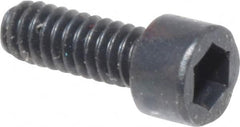 Made in USA - #2-56 UNC Hex Socket Drive, Socket Cap Screw - Alloy Steel, Black Oxide Finish, Fully Threaded, 1/4" Length Under Head - Benchmark Tooling