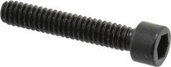 Made in USA - #2-56 UNC Hex Socket Drive, Socket Cap Screw - Alloy Steel, Black Oxide Finish, Fully Threaded, 1/2" Length Under Head - Benchmark Tooling