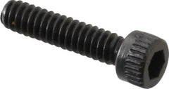 Made in USA - #4-40 UNC Hex Socket Drive, Socket Cap Screw - Alloy Steel, Black Oxide Finish, Fully Threaded, 1/2" Length Under Head - Benchmark Tooling