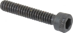 Made in USA - #4-40 UNC Hex Socket Drive, Socket Cap Screw - Alloy Steel, Black Oxide Finish, Fully Threaded, 5/8" Length Under Head - Benchmark Tooling