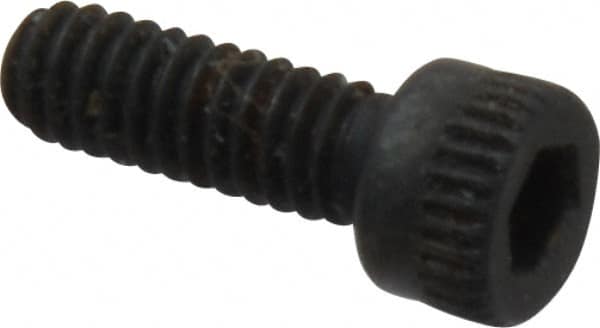 Made in USA - #5-40 UNC Hex Socket Drive, Socket Cap Screw - Alloy Steel, Black Oxide Finish, Fully Threaded, 3/8" Length Under Head - Benchmark Tooling