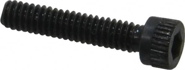Made in USA - #5-40 UNC Hex Socket Drive, Socket Cap Screw - Alloy Steel, Black Oxide Finish, Fully Threaded, 5/8" Length Under Head - Benchmark Tooling