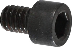 Made in USA - #8-32 UNC Hex Socket Drive, Socket Cap Screw - Alloy Steel, Black Oxide Finish, Fully Threaded, 1/4" Length Under Head - Benchmark Tooling