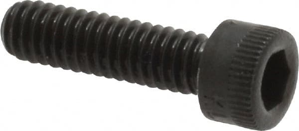 Made in USA - #8-32 UNC Hex Socket Drive, Socket Cap Screw - Alloy Steel, Black Oxide Finish, Fully Threaded, 5/8" Length Under Head - Benchmark Tooling