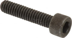 Made in USA - #8-32 UNC Hex Socket Drive, Socket Cap Screw - Alloy Steel, Black Oxide Finish, Fully Threaded, 3/4" Length Under Head - Benchmark Tooling