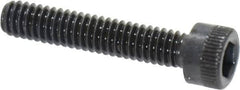Made in USA - #8-32 UNC Hex Socket Drive, Socket Cap Screw - Alloy Steel, Black Oxide Finish, Fully Threaded, 7/8" Length Under Head - Benchmark Tooling