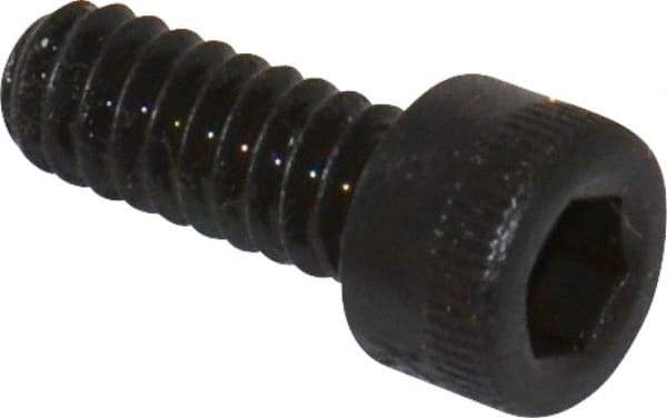 Made in USA - #10-24 UNC Hex Socket Drive, Socket Cap Screw - Alloy Steel, Black Oxide Finish, Fully Threaded, 1/2" Length Under Head - Benchmark Tooling