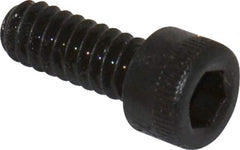 Made in USA - #10-24 UNC Hex Socket Drive, Socket Cap Screw - Alloy Steel, Black Oxide Finish, Fully Threaded, 1/2" Length Under Head - Benchmark Tooling