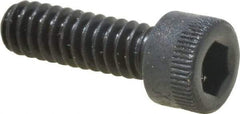 Made in USA - #10-24 UNC Hex Socket Drive, Socket Cap Screw - Alloy Steel, Black Oxide Finish, Fully Threaded, 5/8" Length Under Head - Benchmark Tooling