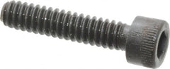 Made in USA - #10-24 UNC Hex Socket Drive, Socket Cap Screw - Alloy Steel, Black Oxide Finish, Fully Threaded, 7/8" Length Under Head - Benchmark Tooling