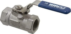 NIBCO - 3/4" Pipe, Reduced Port, Carbon Steel Fire Safe Ball Valve - 1 Piece, Inline - One Way Flow, FNPT x FNPT Ends, Locking Lever Handle, 2,000 WOG - Benchmark Tooling
