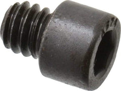 Made in USA - 1/4-20 UNC Hex Socket Drive, Socket Cap Screw - Alloy Steel, Black Oxide Finish, Fully Threaded, 1/4" Length Under Head - Benchmark Tooling