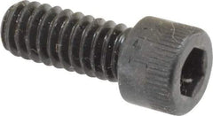 Made in USA - 1/4-20 UNC Hex Socket Drive, Socket Cap Screw - Alloy Steel, Black Oxide Finish, Fully Threaded, 5/8" Length Under Head - Benchmark Tooling