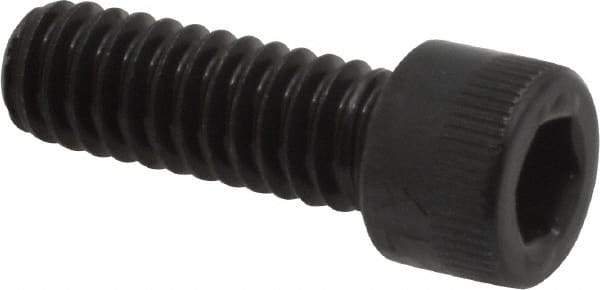 Made in USA - 1/4-20 UNC Hex Socket Drive, Socket Cap Screw - Alloy Steel, Black Oxide Finish, Fully Threaded, 3/4" Length Under Head - Benchmark Tooling