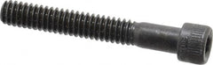 Made in USA - 1/4-20 UNC Hex Socket Drive, Socket Cap Screw - Alloy Steel, Black Oxide Finish, Partially Threaded, 1-3/4" Length Under Head - Benchmark Tooling