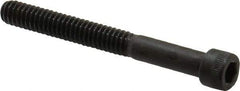 Made in USA - 1/4-20 UNC Hex Socket Drive, Socket Cap Screw - Alloy Steel, Black Oxide Finish, Partially Threaded, 2-1/4" Length Under Head - Benchmark Tooling