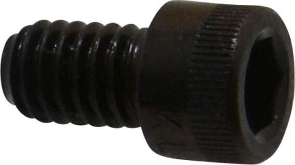 Made in USA - 5/16-18 UNC Hex Socket Drive, Socket Cap Screw - Alloy Steel, Black Oxide Finish, Fully Threaded, 1/2" Length Under Head - Benchmark Tooling