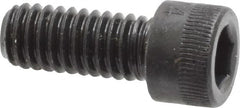 Made in USA - 1/4-20 UNC Hex Socket Drive, Socket Cap Screw - Alloy Steel, Black Oxide, Fully Threaded, 3/4" Length Under Head - Benchmark Tooling