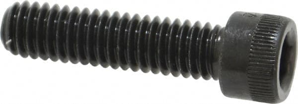 Made in USA - 5/16-18 UNC Hex Socket Drive, Socket Cap Screw - Alloy Steel, Black Oxide Finish, Fully Threaded, 1-1/4" Length Under Head - Benchmark Tooling