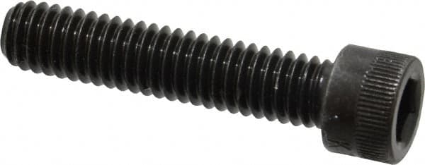 Made in USA - 5/16-18 UNC Hex Socket Drive, Socket Cap Screw - Alloy Steel, Black Oxide Finish, Fully Threaded, 1-1/2" Length Under Head - Benchmark Tooling