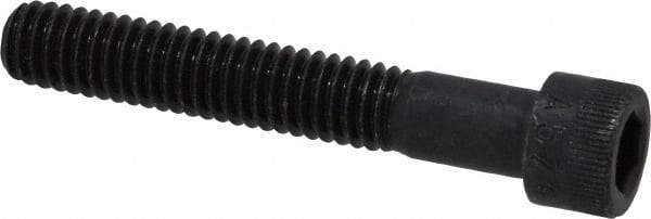 Made in USA - 5/16-18 UNC Hex Socket Drive, Socket Cap Screw - Alloy Steel, Black Oxide Finish, Partially Threaded, 2" Length Under Head - Benchmark Tooling