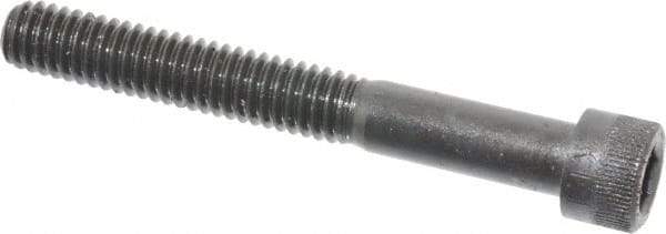 Made in USA - 5/16-18 UNC Hex Socket Drive, Socket Cap Screw - Alloy Steel, Black Oxide Finish, Partially Threaded, 2-1/2" Length Under Head - Benchmark Tooling