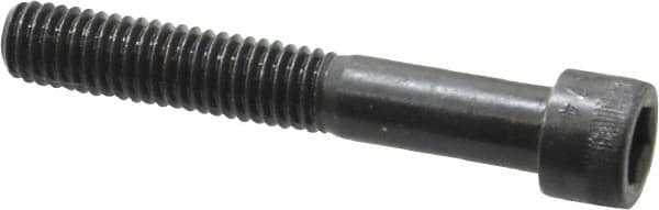 Made in USA - 3/8-16 UNC Hex Socket Drive, Socket Cap Screw - Alloy Steel, Black Oxide Finish, Partially Threaded, 2-1/2" Length Under Head - Benchmark Tooling