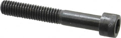 Made in USA - 3/8-16 UNC Hex Socket Drive, Socket Cap Screw - Alloy Steel, Black Oxide Finish, Partially Threaded, 2-1/2" Length Under Head - Benchmark Tooling