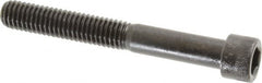 Made in USA - 3/8-16 UNC Hex Socket Drive, Socket Cap Screw - Alloy Steel, Black Oxide Finish, Partially Threaded, 3" Length Under Head - Benchmark Tooling