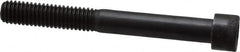 Made in USA - 3/8-16 UNC Hex Socket Drive, Socket Cap Screw - Alloy Steel, Black Oxide Finish, Partially Threaded, 3-1/4" Length Under Head - Benchmark Tooling