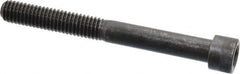 Made in USA - 3/8-16 UNC Hex Socket Drive, Socket Cap Screw - Alloy Steel, Black Oxide Finish, Partially Threaded, 3-1/2" Length Under Head - Benchmark Tooling