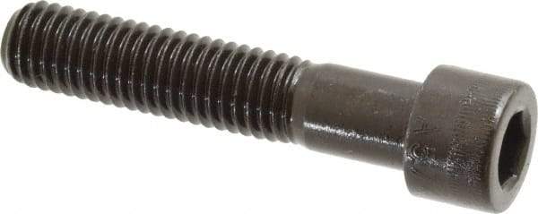 Made in USA - 1/2-13 UNC Hex Socket Drive, Socket Cap Screw - Alloy Steel, Black Oxide Finish, Partially Threaded, 2-1/2" Length Under Head - Benchmark Tooling