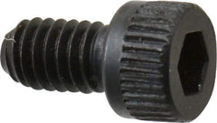 Made in USA - #6-40 UNF Hex Socket Drive, Socket Cap Screw - Alloy Steel, Black Oxide Finish, Fully Threaded, 1/4" Length Under Head - Benchmark Tooling