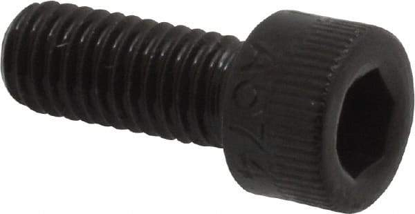 Made in USA - #10-32 UNF Hex Socket Drive, Socket Cap Screw - Alloy Steel, Black Oxide Finish, Fully Threaded, 1/2" Length Under Head - Benchmark Tooling