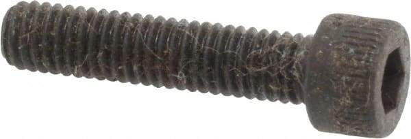 Made in USA - #10-32 UNF Hex Socket Drive, Socket Cap Screw - Alloy Steel, Black Oxide Finish, Fully Threaded, 7/8" Length Under Head - Benchmark Tooling