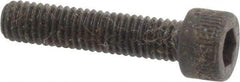 Made in USA - #10-32 UNF Hex Socket Drive, Socket Cap Screw - Alloy Steel, Black Oxide Finish, Fully Threaded, 7/8" Length Under Head - Benchmark Tooling