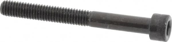 Made in USA - #10-32 UNF Hex Socket Drive, Socket Cap Screw - Alloy Steel, Black Oxide Finish, Partially Threaded, 1-3/4" Length Under Head - Benchmark Tooling