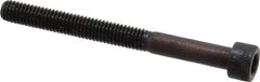 Made in USA - #10-32 UNF Hex Socket Drive, Socket Cap Screw - Alloy Steel, Black Oxide Finish, Partially Threaded, 2" Length Under Head - Benchmark Tooling