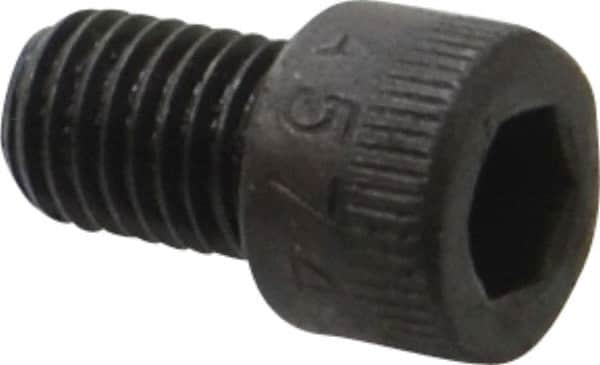Made in USA - 1/4-28 UNF Hex Socket Drive, Socket Cap Screw - Alloy Steel, Black Oxide Finish, Fully Threaded, 3/8" Length Under Head - Benchmark Tooling