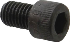 Made in USA - 1/4-28 UNF Hex Socket Drive, Socket Cap Screw - Alloy Steel, Black Oxide Finish, Fully Threaded, 3/8" Length Under Head - Benchmark Tooling