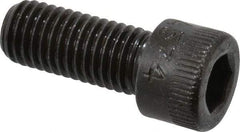 Made in USA - 1/4-28 UNF Hex Socket Drive, Socket Cap Screw - Alloy Steel, Black Oxide Finish, Fully Threaded, 5/8" Length Under Head - Benchmark Tooling