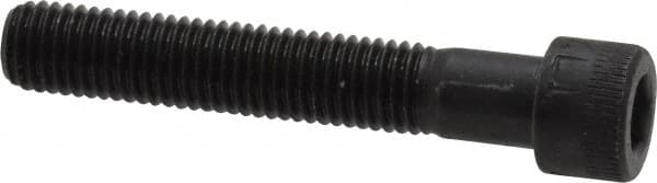 Made in USA - 1/4-28 UNF Hex Socket Drive, Socket Cap Screw - Alloy Steel, Black Oxide Finish, Partially Threaded, 1-1/2" Length Under Head - Benchmark Tooling