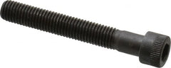 Made in USA - 1/4-28 UNF Hex Socket Drive, Socket Cap Screw - Alloy Steel, Black Oxide Finish, Partially Threaded, 1-3/4" Length Under Head - Benchmark Tooling